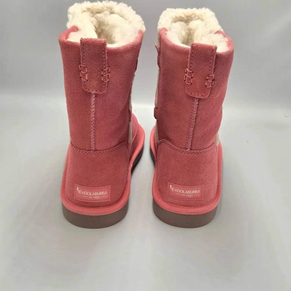 KOOLABURRA BY UGG‎ JUNIOR  GIRLS SIZE 5 PINK MICHON SHORT SUEDE  WINTER BOOTS